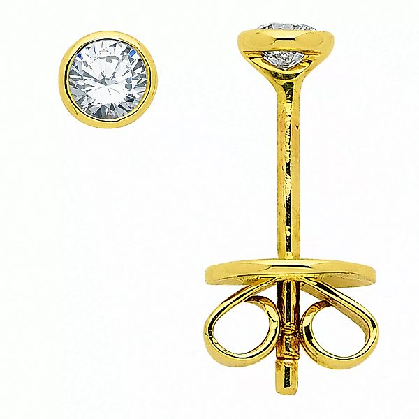 Adelia´s Paar Ohrhänger, mit Diamant / Brillant Goldschmuck für Damen günstig online kaufen