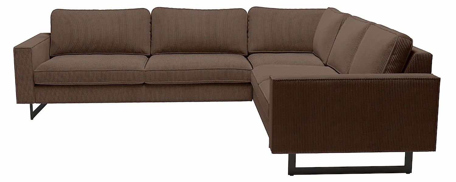 Places of Style Ecksofa »Pinto, XXL, 250/290 cm, langer Schenkel, Ottomane« günstig online kaufen