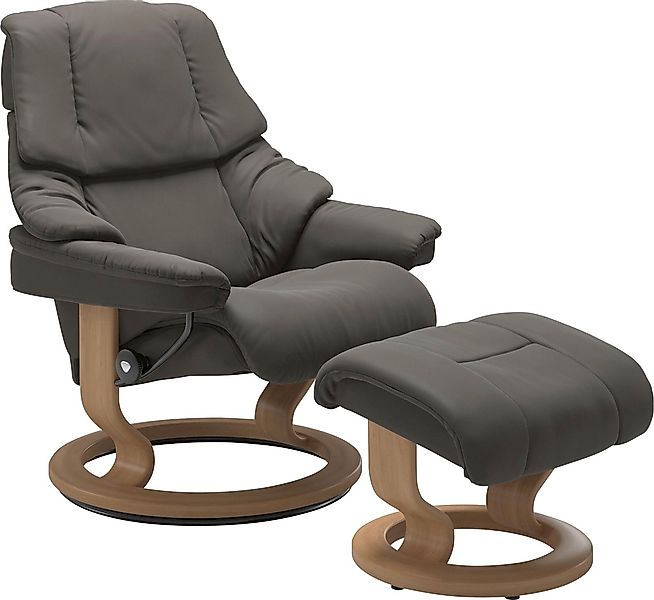 Stressless® Relaxsessel »Reno«, (Set, Relaxsessel mit Hocker), mit Hocker, günstig online kaufen