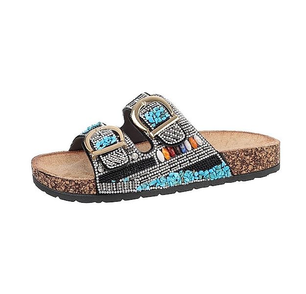 Ital-Design Damen Mules Freizeit Pantolette (85698235) Flach Pantoletten in günstig online kaufen