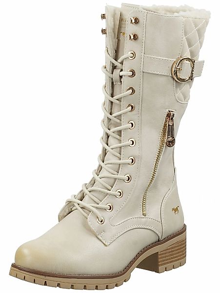 Mustang Shoes Schnürstiefelette "Mustang Shoes Stiefel Lederimitat" günstig online kaufen