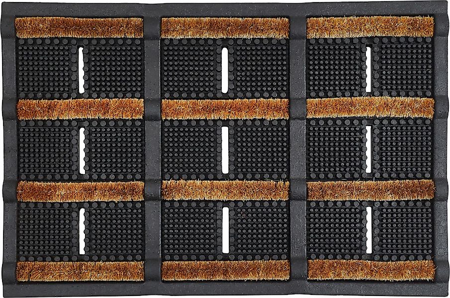 Andiamo Fußmatte "Robusta" rechteckig 30 mm Höhe Schmutzfangmatte, mit Bürs günstig online kaufen
