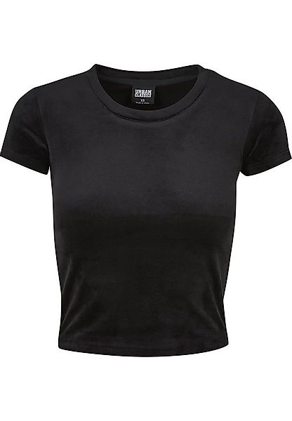 URBAN CLASSICS Kurzarmshirt Urban Classics Damen Ladies Short Velvet Tee (1 günstig online kaufen