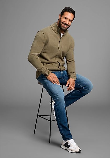 Mans World Strickjacke "Neue Kollektion Highlight mit Knöpfen& Taschen" mit günstig online kaufen