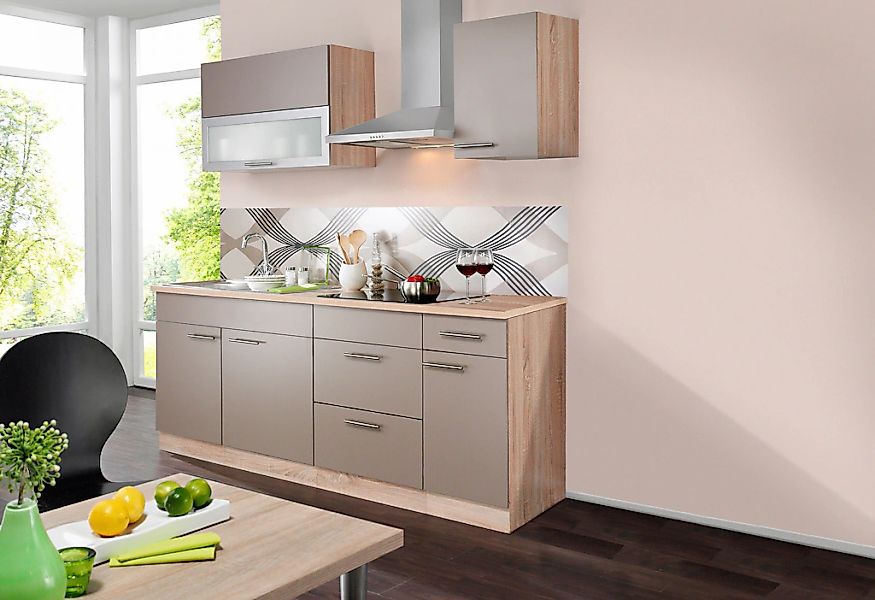 wiho Küchen Küchenzeile "Montana", mit E-Geräten, Breite 200 cm günstig online kaufen