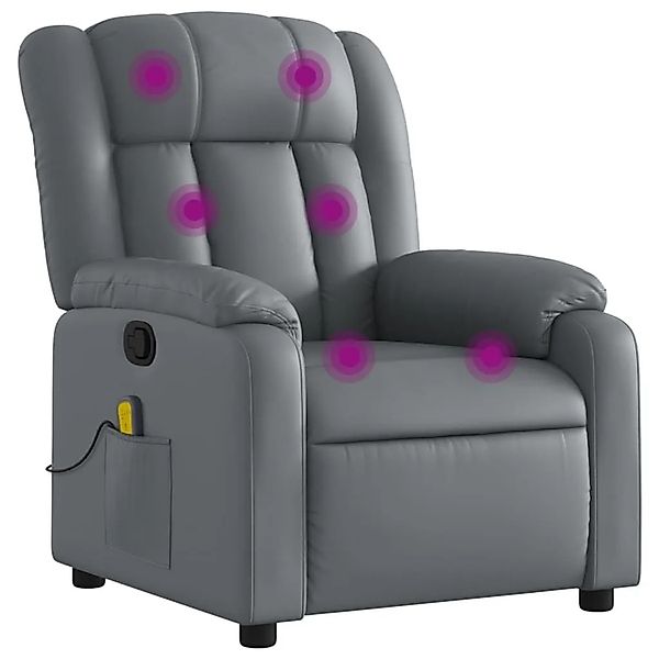 vidaXL Massagesessel Relaxsessel Grau Kunstleder 3206242 günstig online kaufen