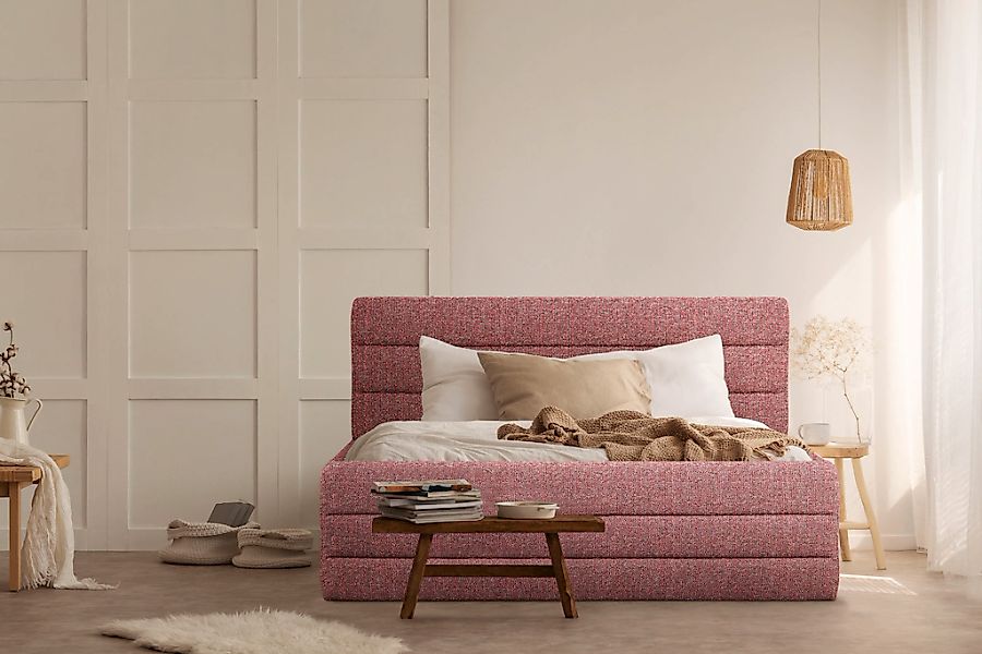 Home affaire Polsterbett "Merrit" Quernaht im Kopf- und Fußteil, in 5 Breit günstig online kaufen