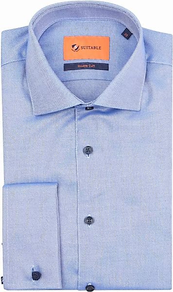 Suitable Hemd Fein kariert Blau DM22-02 - Größe 43 günstig online kaufen