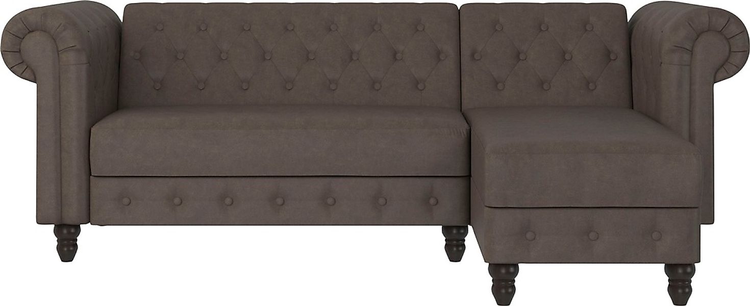 Dorel Home Ecksofa "Felix, L-Form, 241 cm (Liegefl.108x195 cm), Recamiere t günstig online kaufen