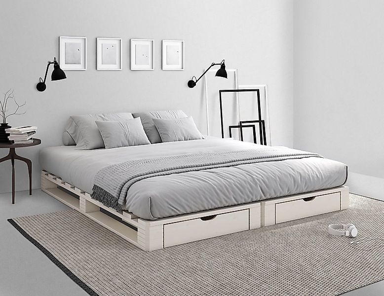 OTTO home Palettenbett "ALASCO " BESTSELLER! Mit Schublade, zertifiziertes günstig online kaufen