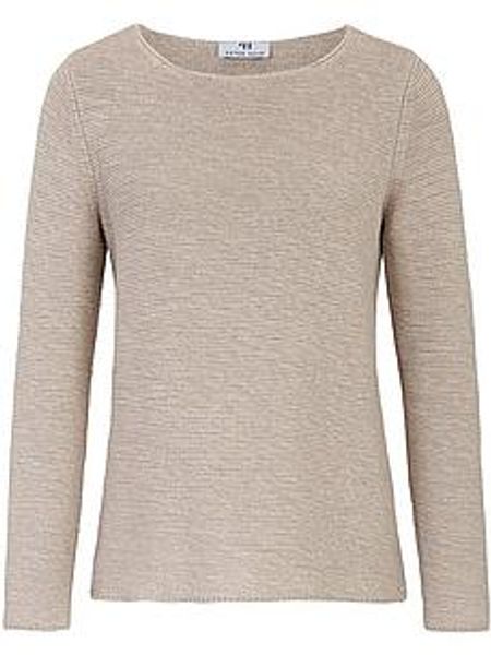 Rundhals-Pullover Peter Hahn beige günstig online kaufen