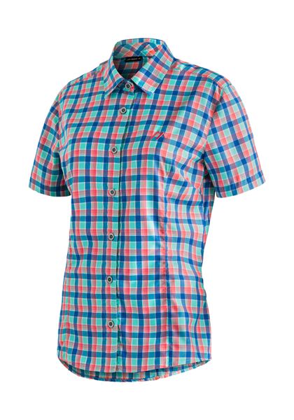 Maier Sports Funktionsbluse "Philina" Karierte Kurzarm-Bluse für Wandern, R günstig online kaufen