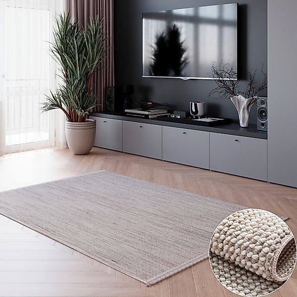 my home Teppich »Vals«, rechteckig, 7 mm Höhe, Uni Farben, meliert, Sisal-O günstig online kaufen