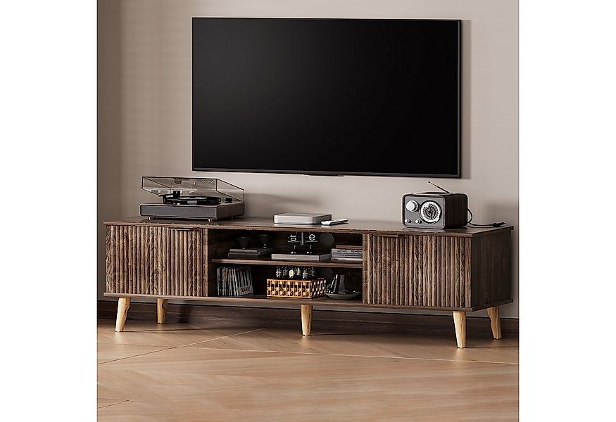 Yorbay Lowboard TV Schrank stehend, für Fernsehr bis zu 65 Zoll, 147cm Brei günstig online kaufen
