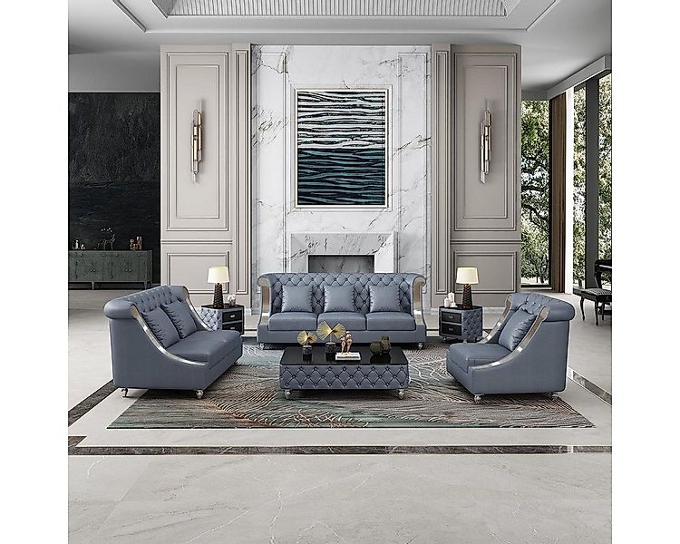 JVmoebel 3-Sitzer Drei Sitzer Couch Sofa Polster Sitz 3er Leder Stoff Sofas günstig online kaufen