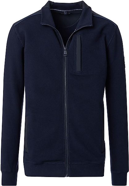 Casa Moda Strickjacke Zip Navy  - Größe L günstig online kaufen