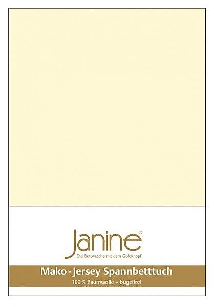 Janine Janine Spannbetttuch Mako-Feinjersey 5007 champanger (17) Größe:  15 günstig online kaufen
