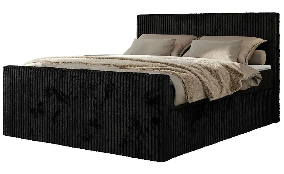 Boxbett mit Bettkasten Tiliano Duo ¦ schwarz ¦ Maße (cm): B: 184 H: 119 Bet günstig online kaufen