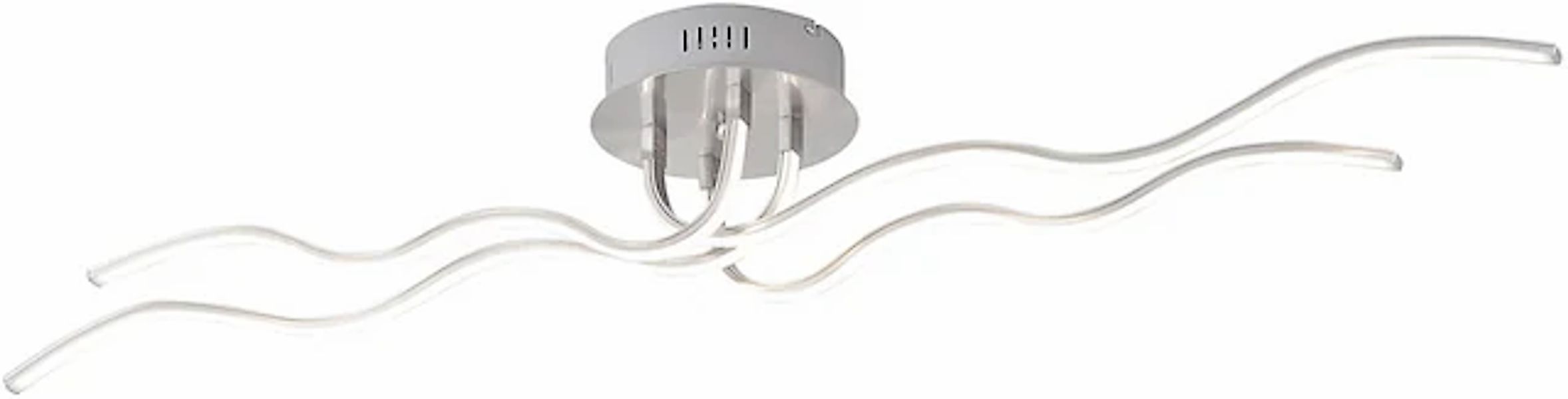 JUST LIGHT Deckenleuchte »WAVE«, 4 flammig, Leuchtmittel LED-Board   LED fe günstig online kaufen
