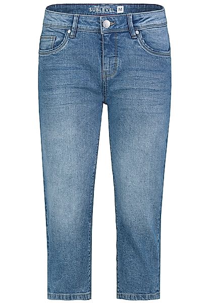 SUBLEVEL Jeansshorts Mid Waist Kurze Jeans günstig online kaufen