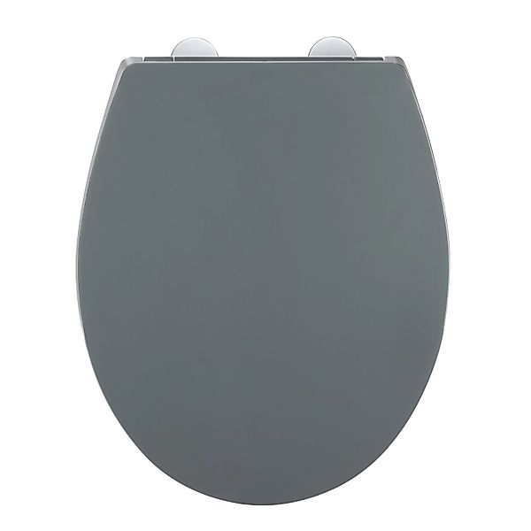Wenko WC-Sitz Ostuni Easy Close aus Thermoplast Grau günstig online kaufen