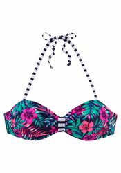 Venice Beach Bandeau-Bikini-Top "Summer" mit kontrastfarbener Schlaufe günstig online kaufen