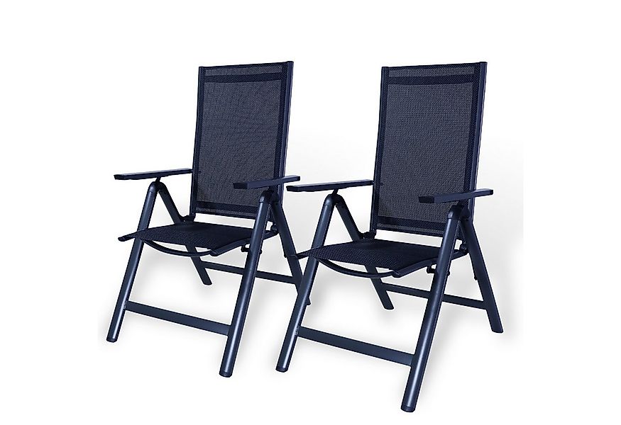 CCLIFE Klappstuhl Gartenstühle Klappstuhl Aluminium Gartenmöbel Set, 2er Se günstig online kaufen