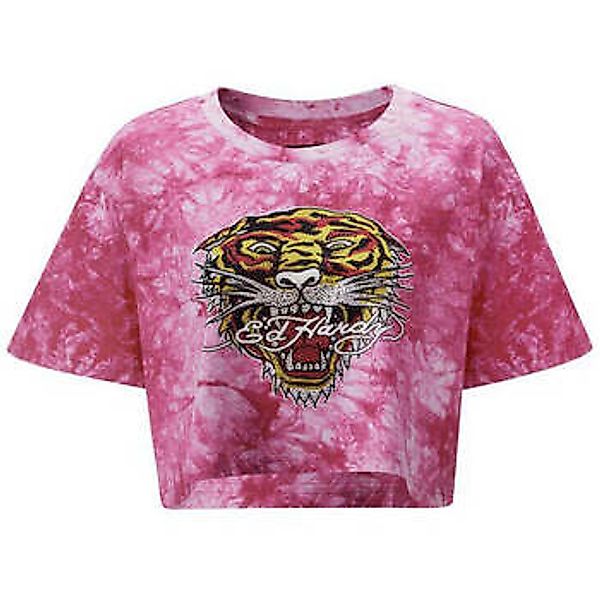 Ed Hardy  T-Shirt Los Tigre Grop Top Rosa günstig online kaufen