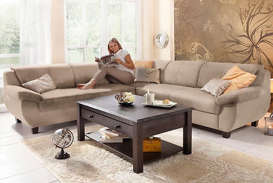 Home affaire Ecksofa "Yesterday L-Form", gleichschenklig, wahlweise mit Bet günstig online kaufen