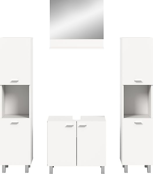 welltime Badmöbel-Set "Tampa, Breite 137cm, 4-teilig" 4 Stk. tlg. günstig online kaufen