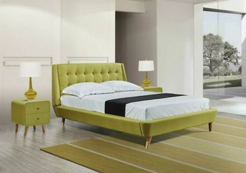 JVmoebel Bett Betten Hotel Leder Design Bett Doppel Ehe Modernes Gestell Lu günstig online kaufen