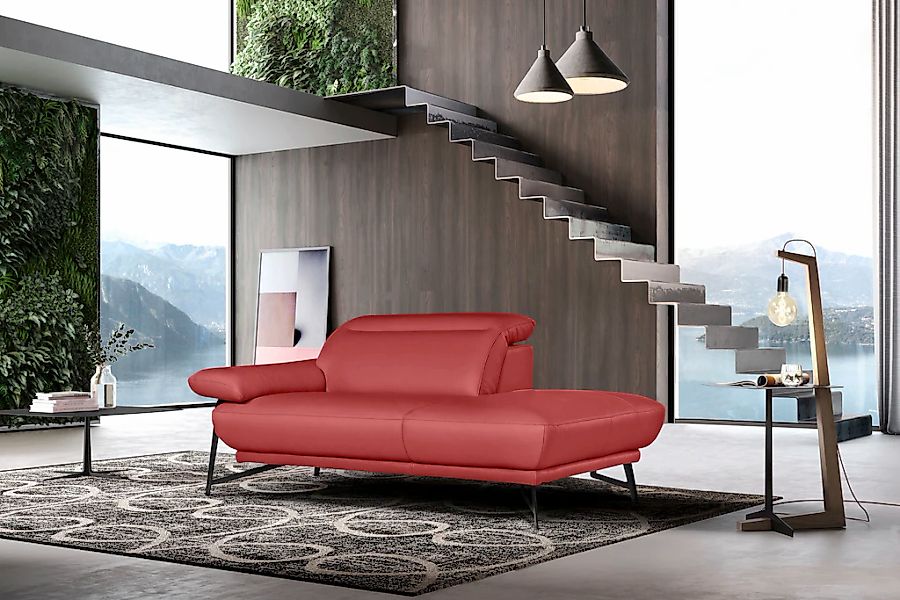 Egoitaliano Ottomane "Anais, Designsofa mit hohem Sitzkomfort, Designfuß", günstig online kaufen