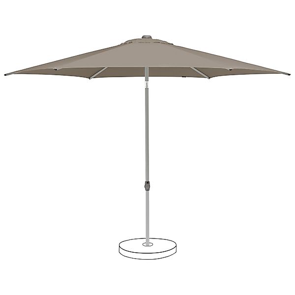 Suncomfort by Glatz Marktschirm Taupe hell mit Handöffner günstig online kaufen