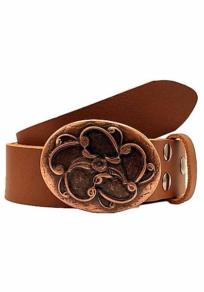 RETTUNGSRING by showroom 019 Ledergürtel Schließe mit floralem Design günstig online kaufen