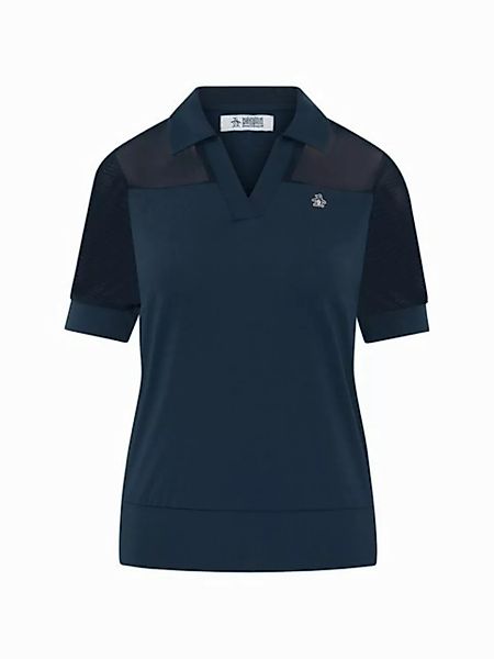 Original Penguin Poloshirt Penguin Golfpolo 1/2 Sleeve Mesh Blocked Navy Da günstig online kaufen