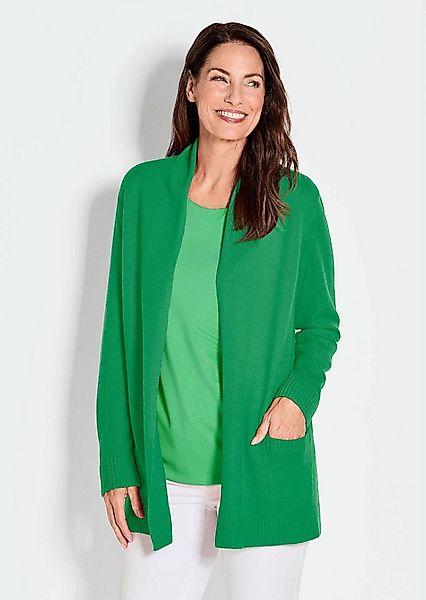 GOLDNER Strickjacke Langarm Cardigan aus Merino Damen Indoorjacke lang, off günstig online kaufen