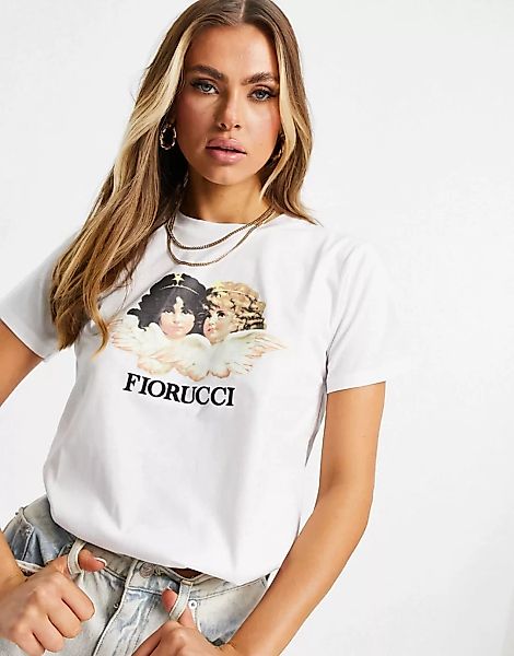 Fiorucci – Vintage Angels – Weißes T-Shirt günstig online kaufen