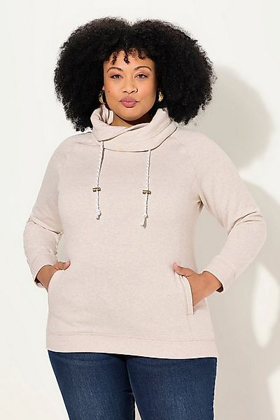 Ulla Popken Sweatshirt Bis 64 Sweatshirt mit Stehkragen Pullover günstig online kaufen