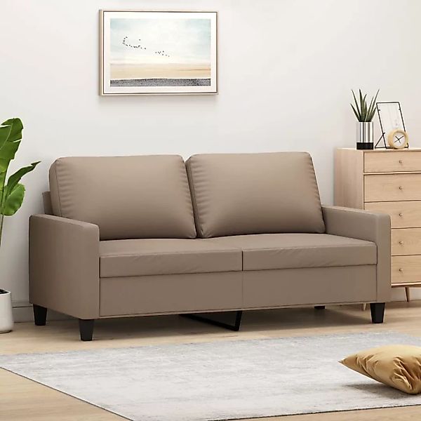 Vidaxl 2-sitzer-sofa Cappuccino-braun 140 Cm Kunstleder günstig online kaufen