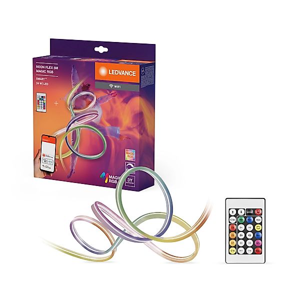 Ledvance Smart LED-Streifen Neon Flex inkl. Fernbedienung WiFi Magic RGB 50 günstig online kaufen