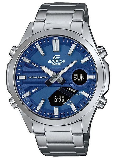 CASIO EDIFICE Quarzuhr Edifice Chronograph Stahl/Blau günstig online kaufen