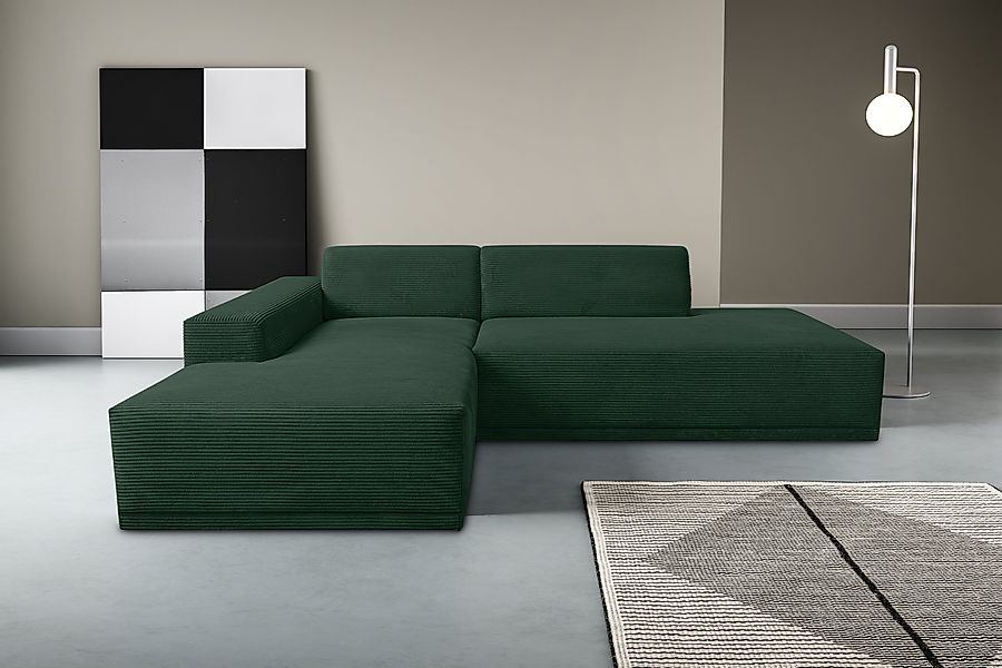 WERK2 Ecksofa »Apollo, hoher Sitzkomfort, aktuelles Design, Breite 264cm, L günstig online kaufen