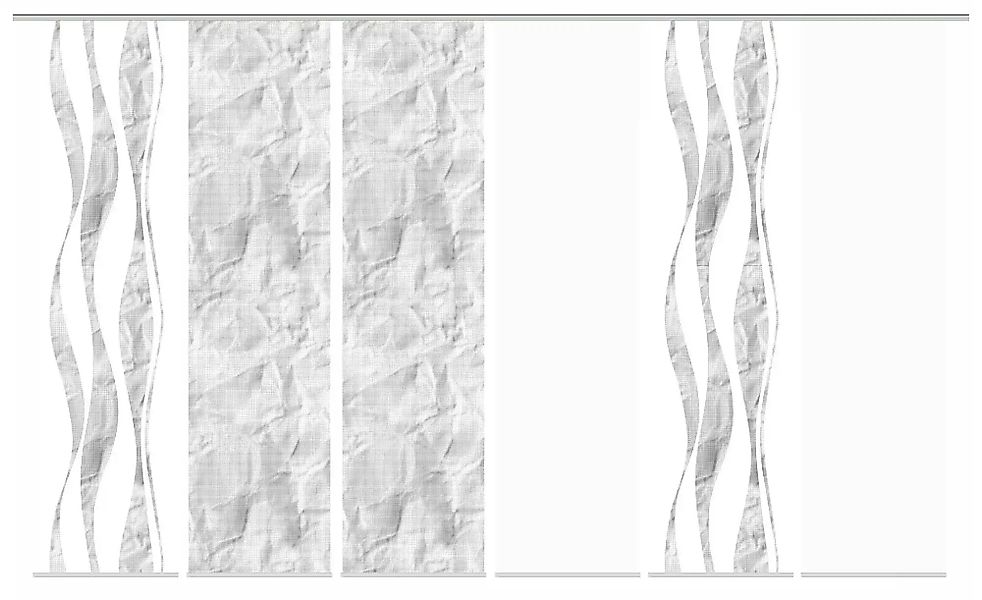 HOME WOHNIDEEN Schiebegardine "SOEREN" Paneelwagen 6 Stk. tlg. SCHIEBEVORHA günstig online kaufen