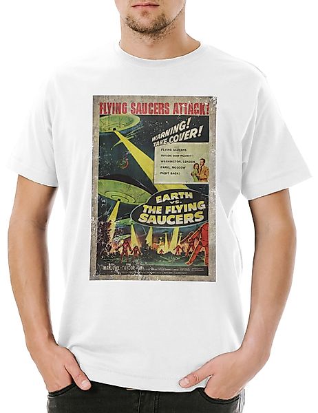 Urban Backwoods Print-Shirt Earth Vs. Flying günstig online kaufen