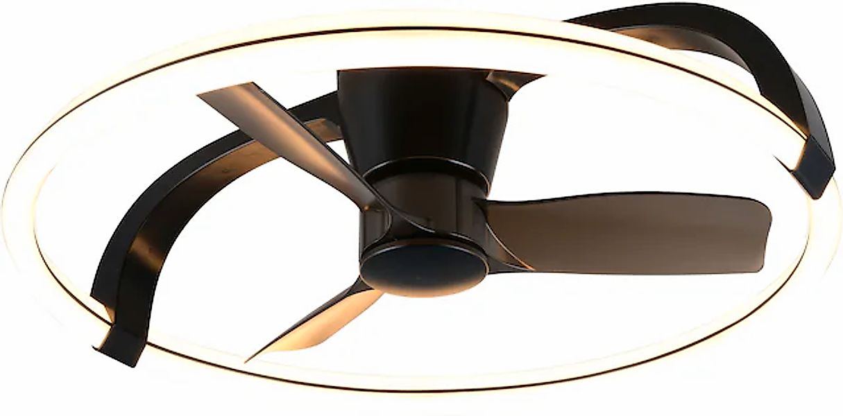 REALITY Leuchten LED Deckenleuchte »STOCKHOLM mit Ventilator, Deckenventila günstig online kaufen