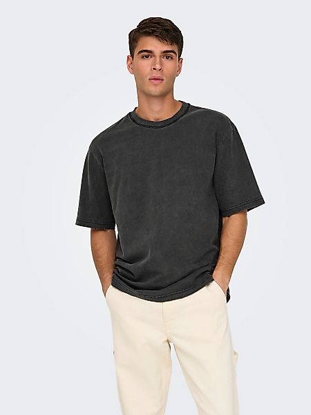 ONLY & SONS Rundhalsshirt "ONSDISTRESS RLX SS TEE" günstig online kaufen