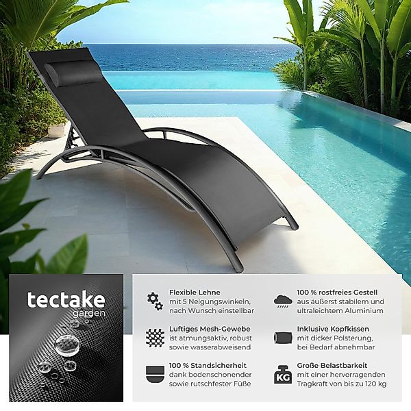 tectake Gartenliege 2er Set Gartenliege, Set, günstig online kaufen