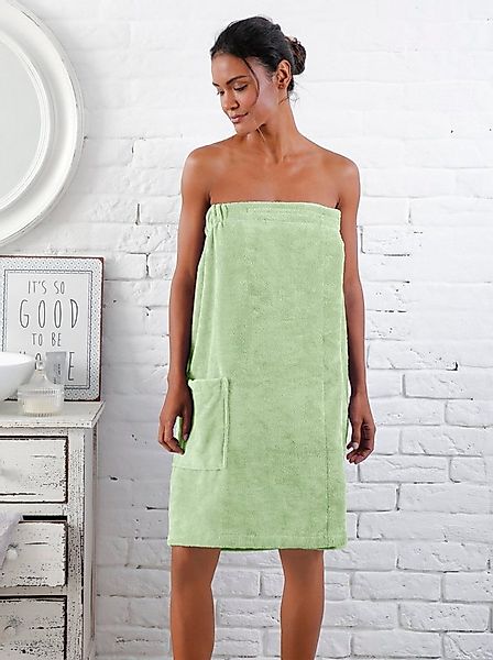 Plantier Damenbademantel Saunakilt Ärmellos, Baumwolle günstig online kaufen