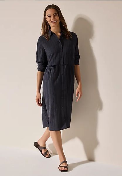 Kleid mit Streifen-Struktur günstig online kaufen