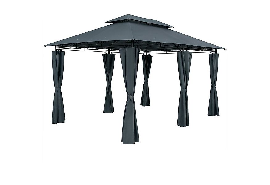 Casaria Pavillon Topas, 3x4m, UV-Schutz 50+, robust, Metall, Seitenwände günstig online kaufen
